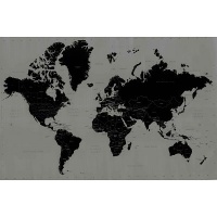 Pyramid World Map Contemporary Poster Print Pyramid World Map Contemporary Poster Print