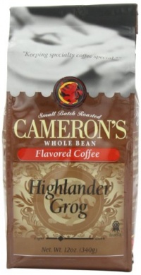 CAMERON'S Whole Bean Coffee, Highlander Grog, 12-Ounce CAMERON'S Whole Bean Coffee, Highlander Grog, 12-Ounce
