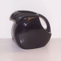 Fiesta Black Small Disk Pitcher 28 oz Fiesta Black Small Disk Pitcher 28 oz