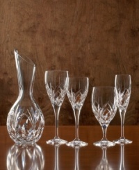 From the contemporary Marquis line by Waterford, Caprice Stemware adds a welcome touch of elegance to every dining experience. The classic cut-crystal pattern and sleek stem and base will match beautifully with any fine place setting. Goblet shown second from left. From the contemporary Marquis line by Waterford, Caprice Stemware adds a welcome touch of elegance to every dining experience. The classic cut-crystal pattern and sleek stem and base will match beautifully with any fine place setting. Goblet shown second from left.