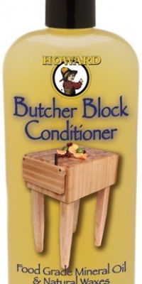 Howard BBC012 Butcher Block Conditioner Food Grade Mineral Oil and Natural Waxes, 12-Ounces Howard BBC012 Butcher Block Conditioner Food Grade Mineral Oil and Natural Waxes, 12-Ounces
