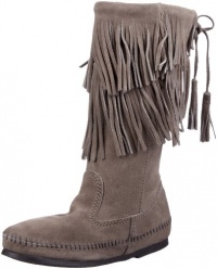 Minnetonka Women's Angled Fringe Inside Zip Boot Minnetonka Women's Angled Fringe Inside Zip Boot