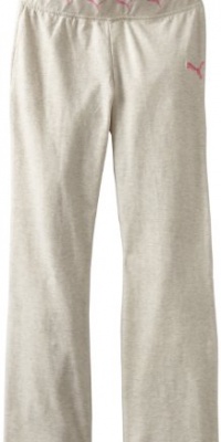 Puma - Kids Girls 7-16 Core Yoga Pant, Oatmeal Heather Gray, Small Puma - Kids Girls 7-16 Core Yoga Pant, Oatmeal Heather Gray, Small