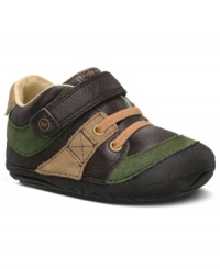 These adorable Julien sneakers keep his feet cute and comfy, thanks to breathable linings and flexible grooves in the outsole. These adorable Julien sneakers keep his feet cute and comfy, thanks to breathable linings and flexible grooves in the outsole.