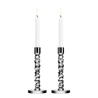 Inspired by the shimmering brilliance of diamonds, designer Lena Bergström creates these dazzling high candlesticks in the true spirit of Orrefors, bringing a touch of opulence to your home décor. Inspired by the shimmering brilliance of diamonds, designer Lena Bergström creates these dazzling high candlesticks in the true spirit of Orrefors, bringing a touch of opulence to your home décor.
