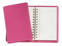 Graphic Image Wire-O-Notebook, Goatskin Leather, 4-Inches, Pink (JS4MRBLGTIPNK) Graphic Image Wire-O-Notebook, Goatskin Leather, 4-Inches, Pink (JS4MRBLGTIPNK)