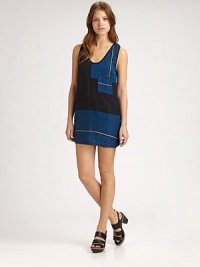 EXCLUSIVELY AT SAKS.COM. Soft, yarn-dyed cotton woven with a subtle hint of metallic lurex in a body-skimming shift inspired by rich Indian textiles.ScoopneckSleevelessChest pocketPullover styleAbout 33 from shoulder to hem99% cotton/1% lurexDry cleanImportedModel shown is 5'8½ (174cm) wearing US size Small. EXCLUSIVELY AT SAKS.COM. Soft, yarn-dyed cotton woven with a subtle hint of metallic lurex in a body-skimming shift inspired by rich Indian textiles.ScoopneckSleevelessChest pocketPullover styleAbout 33 from shoulder to hem99% cotton/1% lurexDry cleanImportedModel shown is 5'8½ (174cm) wearing US size Small.