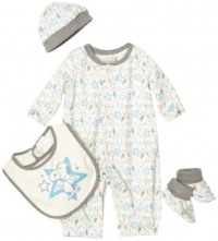 Franco Apparel Baby-Boys Newborn Peanuts 4 Piece Coverall Rompers Set Franco Apparel Baby-Boys Newborn Peanuts 4 Piece Coverall Rompers Set