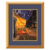 Cafe Terrace at Night by Vincent Van Gogh, Framed Print Art - 21.24 x 17.99 Cafe Terrace at Night by Vincent Van Gogh, Framed Print Art - 21.24 x 17.99