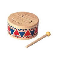 Plan Toy Solid Wood Drum Plan Toy Solid Wood Drum
