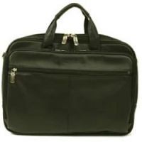 Kenneth Cole Reaction Double Gusset Top Zip Portfolio/Computer Case - Black Kenneth Cole Reaction Double Gusset Top Zip Portfolio/Computer Case - Black