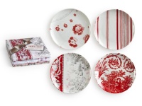 Rosanna French Linens Salad Plates, Set of 4 Rosanna French Linens Salad Plates, Set of 4