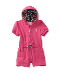 Baby Phat - Kids Baby-girls Infant Terry Hooded Romper, Pink, 18 Months Baby Phat - Kids Baby-girls Infant Terry Hooded Romper, Pink, 18 Months