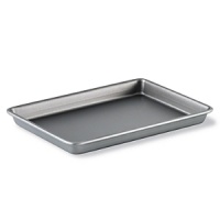 Classic design for expert results. This Calphalon brownie pan features a durable reinforced nonstick surface, and professional grade construction for a lifetime of performance. Dishwasher safe for easy clean-up. Aluminized steel construction resists rusting. Doubles as a cookie sheet. Classic design for expert results. This Calphalon brownie pan features a durable reinforced nonstick surface, and professional grade construction for a lifetime of performance. Dishwasher safe for easy clean-up. Aluminized steel construction resists rusting. Doubles as a cookie sheet.
