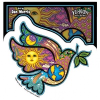 Dan Morris - Peace Dove Holding An Olive Branch - Sticker / Decal Dan Morris - Peace Dove Holding An Olive Branch - Sticker / Decal