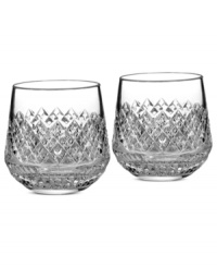Waterford crystal is made even more radiant with the complex cuts of Monique Lhuillier's Arianne double old-fashioned glasses. Sleek silhouettes are rooted in a substantial base for drinkware that's beautifully balanced. Waterford crystal is made even more radiant with the complex cuts of Monique Lhuillier's Arianne double old-fashioned glasses. Sleek silhouettes are rooted in a substantial base for drinkware that's beautifully balanced.