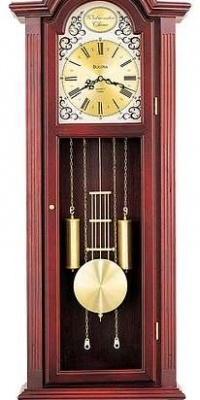 Bulova 40 Tatianna Cheryy Wood Wall Clock - C3381 Bulova 40 Tatianna Cheryy Wood Wall Clock - C3381