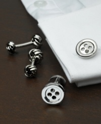 Punctuate your formal wardrobe with this exclamation point.  Perfectly refined and sophisticated, nothing adds a new level of style like a quality pair of cufflinks.
