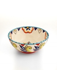 Spice up all your favorite sides with the Bocca rice bowl. Featuring energizing florals in dishwasher- and microwave-safe earthenware for bold style and convenience. Spice up all your favorite sides with the Bocca rice bowl. Featuring energizing florals in dishwasher- and microwave-safe earthenware for bold style and convenience.