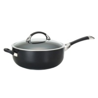 Circulon Symmetry Hard Anodized Nonstick Covered Chef Pan with Helper Handle, 6-Quart Circulon Symmetry Hard Anodized Nonstick Covered Chef Pan with Helper Handle, 6-Quart