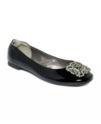 With a darling sparkle at the toe, Adrienne Vittadin's Sapphire flats are so easy-chic. With a darling sparkle at the toe, Adrienne Vittadin's Sapphire flats are so easy-chic.