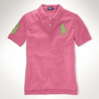 Ralph Lauren Toddler Boy's Big Pony Polo, 5, Wesley Pink Ralph Lauren Toddler Boy's Big Pony Polo, 5, Wesley Pink