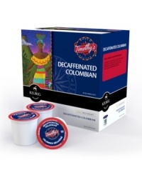 Get the unbelievably fresh flavor of your favorite coffee without the wait! This case of Keurig K Cups holds 108 servings of medium roast, pure Colombian coffee -- still exceptionally flavorful thanks to an efficient decaffeination process. Get the unbelievably fresh flavor of your favorite coffee without the wait! This case of Keurig K Cups holds 108 servings of medium roast, pure Colombian coffee -- still exceptionally flavorful thanks to an efficient decaffeination process.
