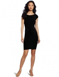 Catherine Malandrino Women's Cap Sleeve Dress with Embroidery, Noir, S US Catherine Malandrino Women's Cap Sleeve Dress with Embroidery, Noir, S US