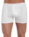 Calvin Klein Men's Underwear BXR Matrix Knit Slim Fit Boxer, White, Large