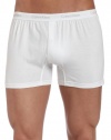 Calvin Klein Men's Underwear BXR Matrix Knit Slim Fit Boxer, White, Large