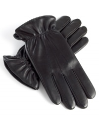 Lightweight, leather and super comfortable. These Thinsulate-lined gloves from Isotoner make a great complement to any guy's winter wardrobe. Lightweight, leather and super comfortable. These Thinsulate-lined gloves from Isotoner make a great complement to any guy's winter wardrobe.