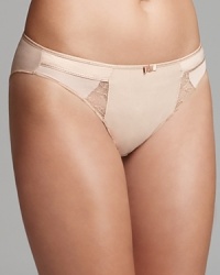 Lace and mesh panels infuse this stretchy Chantelle bikini with ladylike appeal. Style #1923. Lace and mesh panels infuse this stretchy Chantelle bikini with ladylike appeal. Style #1923.