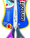 Maped Sensoft 3D Left-Handed Scissors with Flexible Handles, Stainless Steel Blades, 6.33 Inches, Color May Vary (696510)