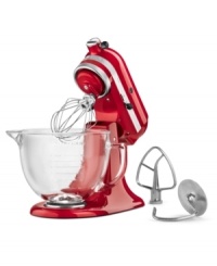 A dynamic kitchen companion, this stand mixer takes on any mixing job with professional power, and utilizes a unique tilting head design for easily bowl and content removal. One-year warranty. Model KSM155. Qualifies for Rebate A dynamic kitchen companion, this stand mixer takes on any mixing job with professional power, and utilizes a unique tilting head design for easily bowl and content removal. One-year warranty. Model KSM155. Qualifies for Rebate