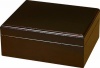 Quality Importers Capri 25-50 Cigar Humidor, Mahogany