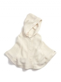 GUESS Kids Girls Sweater Poncho, CREAM (10/12)