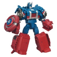 Marvel The Avengers Transformers Mech Machines Concept Series Captain America to Assault Cruiser Figure Marvel The Avengers Transformers Mech Machines Concept Series Captain America to Assault Cruiser Figure
