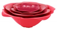 Zak Designs Floral 4-Piece Nested Bowl Set Zak Designs Floral 4-Piece Nested Bowl Set