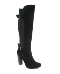 Two Lips' Solo tall boots have a buckle detail on the ankle strap and at the top of the shaft. A full-length inside zipper completes the look. Two Lips' Solo tall boots have a buckle detail on the ankle strap and at the top of the shaft. A full-length inside zipper completes the look.