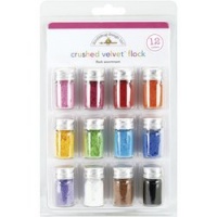 Doodlebug Crushed Velvet Flock Assortment, 1-1/4 Gram Bottles, 12-Pack Doodlebug Crushed Velvet Flock Assortment, 1-1/4 Gram Bottles, 12-Pack