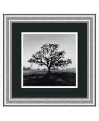 Silhouetted by the rising sun, a sprawling oak casts its broad shadow in the photographer's direction. A smooth white mat and simple, black satin frame complement the classic print, an alluring nature scene for any room and decor. By Ansel Adams for the University of California. Silhouetted by the rising sun, a sprawling oak casts its broad shadow in the photographer's direction. A smooth white mat and simple, black satin frame complement the classic print, an alluring nature scene for any room and decor. By Ansel Adams for the University of California.
