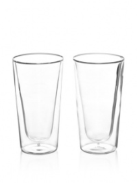 Luigi Bormioli Set of 2 Duos Beverage Glasses, Clear, 15-Ounce Luigi Bormioli Set of 2 Duos Beverage Glasses, Clear, 15-Ounce