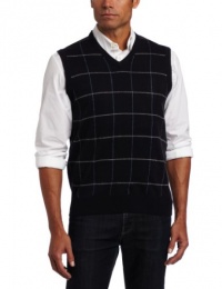 Geoffrey Beene Men's Squares Vest Sweater Geoffrey Beene Men's Squares Vest Sweater