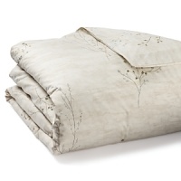 A soothing, natural print infuses your home with modern elegance. Delicate dawn-colored branches bedecked with olive and blue leaves adorn this peaceful Calvin Klein Home duvet. A soothing, natural print infuses your home with modern elegance. Delicate dawn-colored branches bedecked with olive and blue leaves adorn this peaceful Calvin Klein Home duvet.