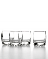 A fun soda bottle shape and stackable design makes Galassia rocks glasses a perfect fit for modern homes and small kitchens. Equally suited for water, juice and anything on ice. A fun soda bottle shape and stackable design makes Galassia rocks glasses a perfect fit for modern homes and small kitchens. Equally suited for water, juice and anything on ice.