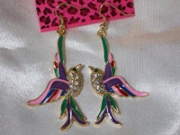 BETSEY JOHNSON Colorful Larks Birds in Flight Earrings BETSEY JOHNSON Colorful Larks Birds in Flight Earrings