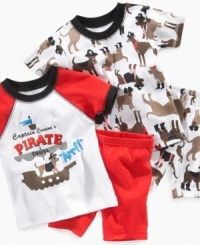 X marks the spot. He'll love slipping into these shirts and shorts from Carter's and drifting off to sleep to dream of buried treasure. X marks the spot. He'll love slipping into these shirts and shorts from Carter's and drifting off to sleep to dream of buried treasure.