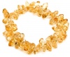 6x12mm Citrine Free-Form Bead Stretch Bracelet, 7.5