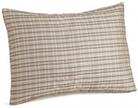 Calvin Klein Home Bamboo Flowers Plaid Organza Decorative Pillow, Taupe Calvin Klein Home Bamboo Flowers Plaid Organza Decorative Pillow, Taupe