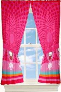 Sanrio Hello Kitty Love Kitty 63-Inch Drapes Sanrio Hello Kitty Love Kitty 63-Inch Drapes
